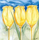 3 Yellow Tulips